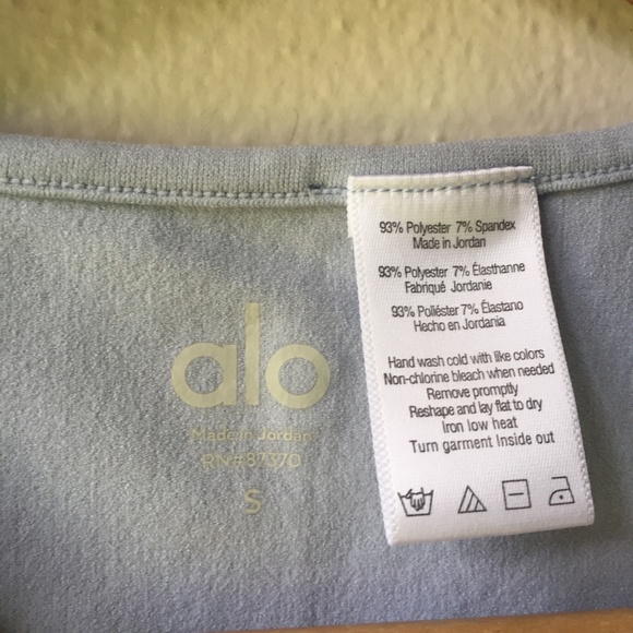 ALO Yoga Vixen Tank Top in Blue - Picture 7 of 7